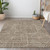 9' X 12' Brown And Beige Abstract Washable Indoor Outdoor Area Rug Transitional Style - Brown, Beige Color