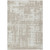 10' X 14' Taupe And Ivory Abstract Washable Indoor Outdoor Area Rug