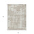 10' X 14' Taupe And Ivory Abstract Washable Indoor Outdoor Area Rug - 608219336042