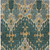 9' X 12' Green Gray And Gold Ikat Washable Indoor Outdoor Area Rug