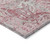 9' X 12' Pink And Gray Damask Washable Indoor Outdoor Area Rug