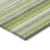 9' X 12' Fern Green Striped Washable Non Skid Indoor Outdoor Area Rug - Fern Green