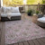 8' X 10' Chocolate Beige And Mauve Medallion Washable Indoor Outdoor Area Rug