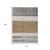 10' X 14' Brown Ivory And Blue Abstract Washable Indoor Outdoor Area Rug