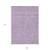9' X 12' Lavender Lilac And Ivory Floral Washable Indoor Outdoor Area Rug