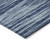9' X 12' Blue And Navy Blue Abstract Washable Indoor Outdoor Area Rug