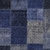 9' X 12' Navy Blue And Denim Blue Patchwork Washable Indoor Outdoor Area Rug - Navy Blue, Denim Blue