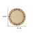 8' X 8' Brown and Ivory Round Abstract Stain Resistant Indoor Outdoor Area Rug