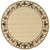 8' Round Ivory Round Abstract Stain Resistant Indoor Outdoor Area Rug - 606114685708