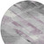 8' Lavender And Gray Round Striped Washable Indoor Outdoor Area Rug