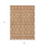 9' X 12' Copper And Beige Geometric Washable Indoor Outdoor Area Rug - 608219358198