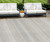 9' X 12' Ivory Striped Washable Indoor Outdoor Area Rug - Ivory