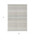 9' X 12' Ivory Striped Washable Indoor Outdoor Area Rug - 608219305130