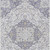9' X 12' Lavender And Ivory Medallion Washable Indoor Outdoor Area Rug