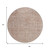 8' Copper And Beige Round Abstract Washable Indoor Outdoor Area Rug - 880016419740