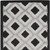 2' X 8' Black And White Gingham Non Skid Indoor Outdoor Runner Rug - 606114455660
