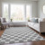 10' X 14' Gray And Ivory Polka Dot Washable Indoor Outdoor Area Rug