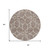 8' Taupe And Ivory Round Geometric Washable Indoor Outdoor Area Rug Modern Style - Taupe, Ivory Color