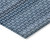 8' Denim Blue And Sky Blue Round Striped Washable Indoor Outdoor Area Rug - Denim Blue, Sky Blue