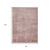 8' X 10' Blush And Pink Abstract Washable Indoor Outdoor Area Rug