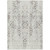 8' X 10' Ivory And Brown Floral Washable Indoor Outdoor Area Rug