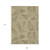 9' X 12' Khaki Brown And Beige Geometric Washable Indoor Outdoor Area Rug