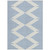 10' X 14' Ivory And Blue Geometric Washable Indoor Outdoor Area Rug