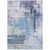 9' X 12' Blue Ivory And Gray Abstract Washable Indoor Outdoor Area Rug