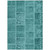 8' X 10' Turquoise Teal Blue And Aqua Patchwork Washable Indoor Outdoor Area Rug
