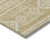 8' X 10' Gold And Ivory Southwestern Washable Indoor Outdoor Area Rug