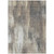 9' X 12' Taupe And Gray Abstract Washable Indoor Outdoor Area Rug