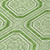 8' Green And Ivory Round Geometric Washable Indoor Outdoor Area Rug - 880016533507