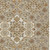 8' X 10' Taupe Copper And Beige Medallion Washable Indoor Outdoor Area Rug
