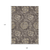 9' X 12' Brown Beige And Taupe Floral Washable Indoor Outdoor Area Rug