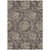 9' X 12' Brown Beige And Taupe Floral Washable Indoor Outdoor Area Rug