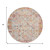 8' Pink And Ivory Round Patchwork Washable Indoor Outdoor Area Rug