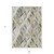 9' X 12' Taupe Ivory And Brown Geometric Washable Indoor Outdoor Area Rug