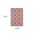 2' X 3' Blue and Beige Oriental Stain Resistant Indoor Outdoor Area Rug