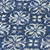 8' Navy Blue And Ivory Round Floral Washable Indoor Outdoor Area Rug Transitional Style - Navy Blue, Ivory Color