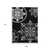 9' X 12' Black Gray And Ivory Floral Medallion Washable Indoor Outdoor Area Rug