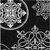 9' X 12' Black Gray And Ivory Floral Medallion Washable Indoor Outdoor Area Rug