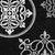 9' X 12' Black Gray And Ivory Floral Medallion Washable Indoor Outdoor Area Rug