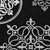 9' X 12' Black Gray And Ivory Floral Medallion Washable Indoor Outdoor Area Rug