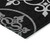9' X 12' Black Gray And Ivory Floral Medallion Washable Indoor Outdoor Area Rug