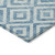 8' X 10' Teal Blue And Ivory Geometric Washable Indoor Outdoor Area Rug Transitional Style - Teal Blue, Ivory Color