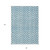 8' X 10' Teal Blue And Ivory Geometric Washable Indoor Outdoor Area Rug Transitional Style - Teal Blue, Ivory Color