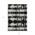 10' X 14' Black Ivory And Gray Striped Washable Indoor Outdoor Area Rug