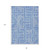 8' X 10' Blue And Ivory Abstract Washable Indoor Outdoor Area Rug
