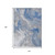 10' X 14' Blue And Ivory Abstract Washable Indoor Outdoor Area Rug - 880016850956