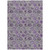 8' X 10' Purple And Gray Floral Washable Indoor Outdoor Area Rug